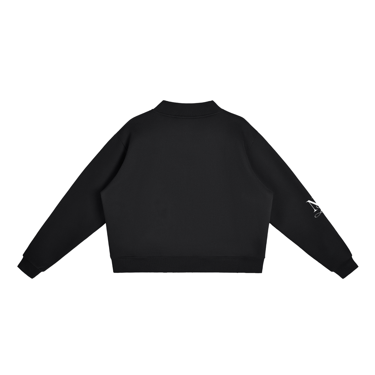 N'Vied Lash Essential Fleece Mock-Neck Crew Sweatshirt