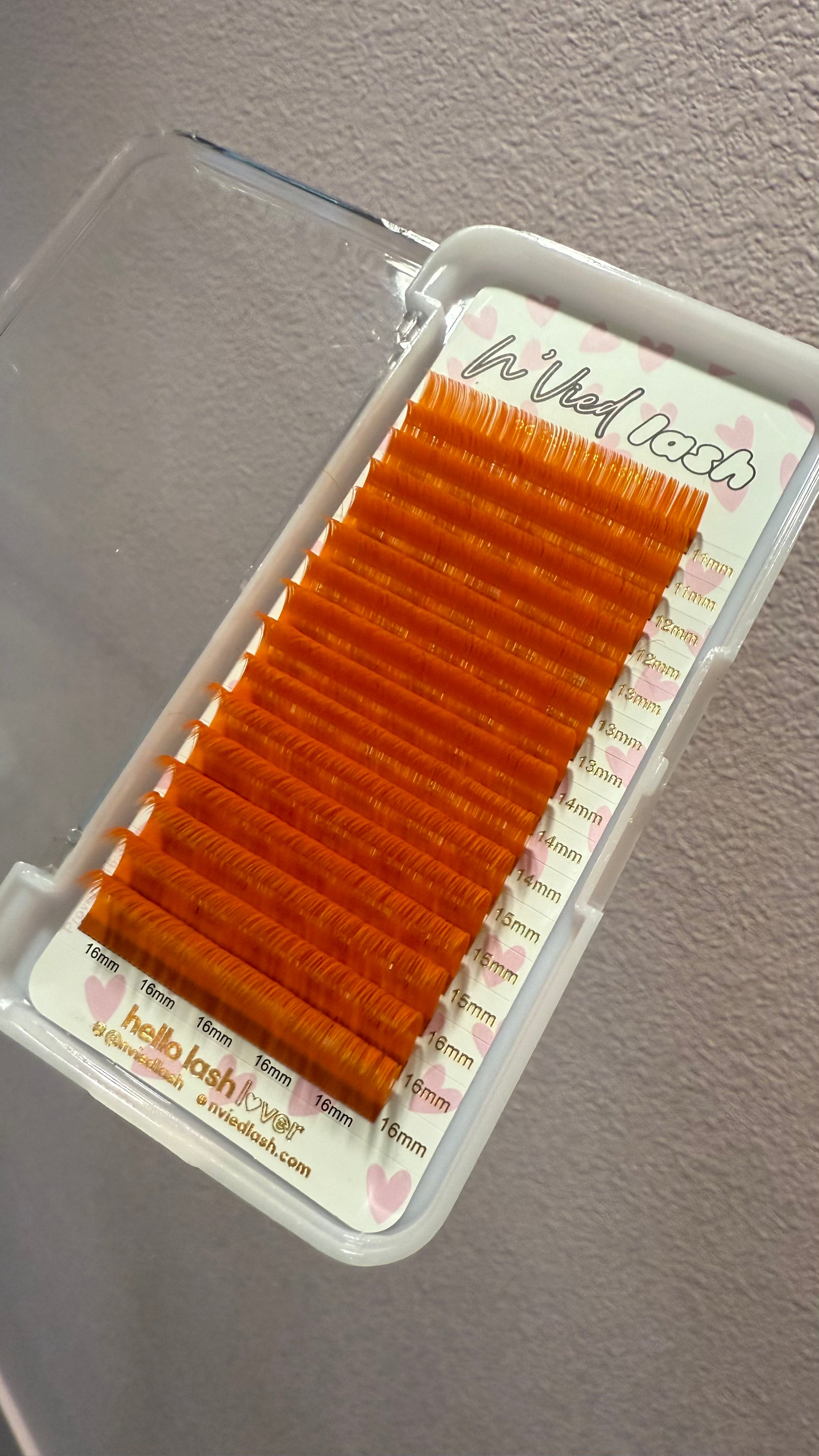 ORANGE LASH EXTENSIONS