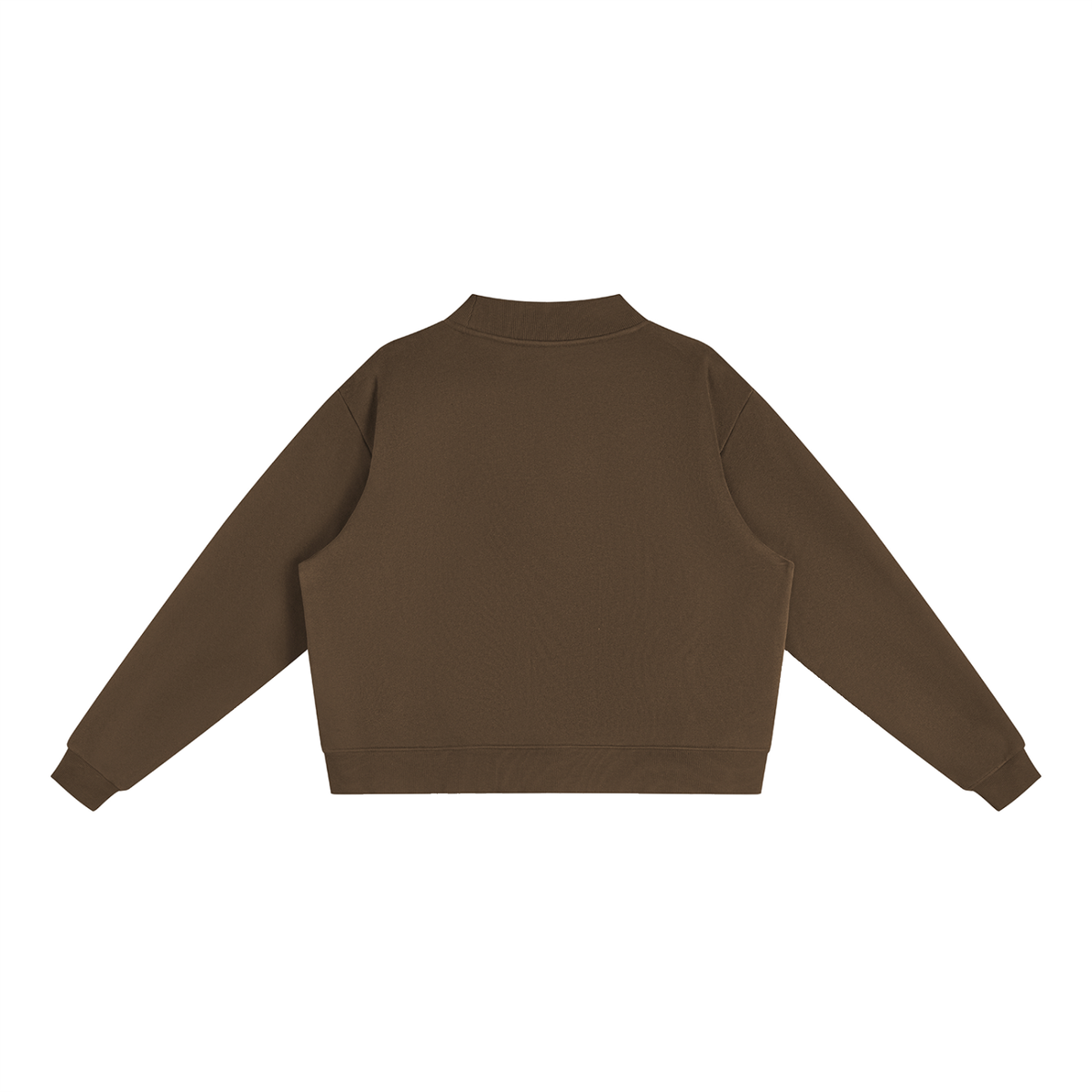 Sorry, I'm the CEO Embroidered Essential Fleece Mock-Neck Crew Sweatshirt