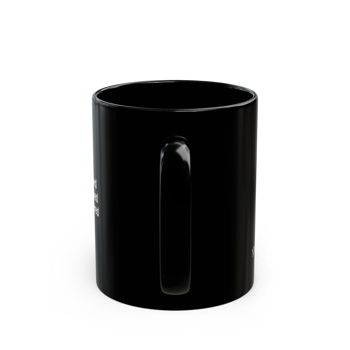 Too Blessed to Be Booked and Bothered Black Mug