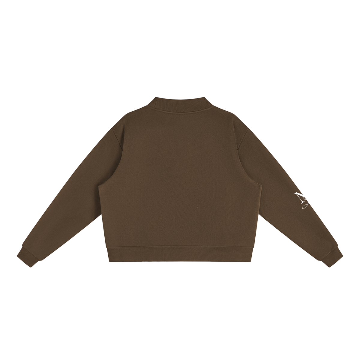 N’Vied Lash Essential Fleece Mock-Neck Crew Sweatshirt