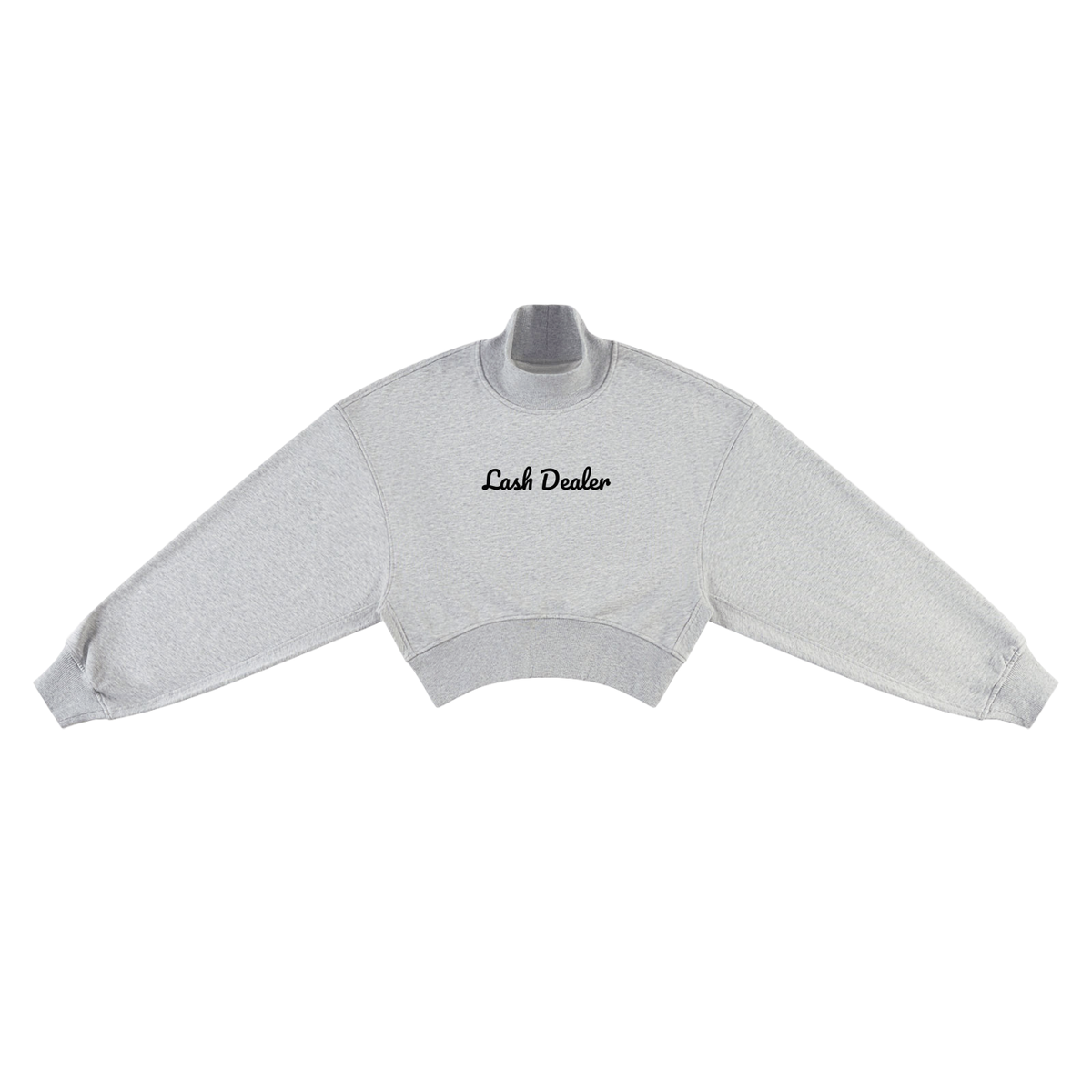 Lash Dealer Women's Crop Mock Neck Sweatshirt