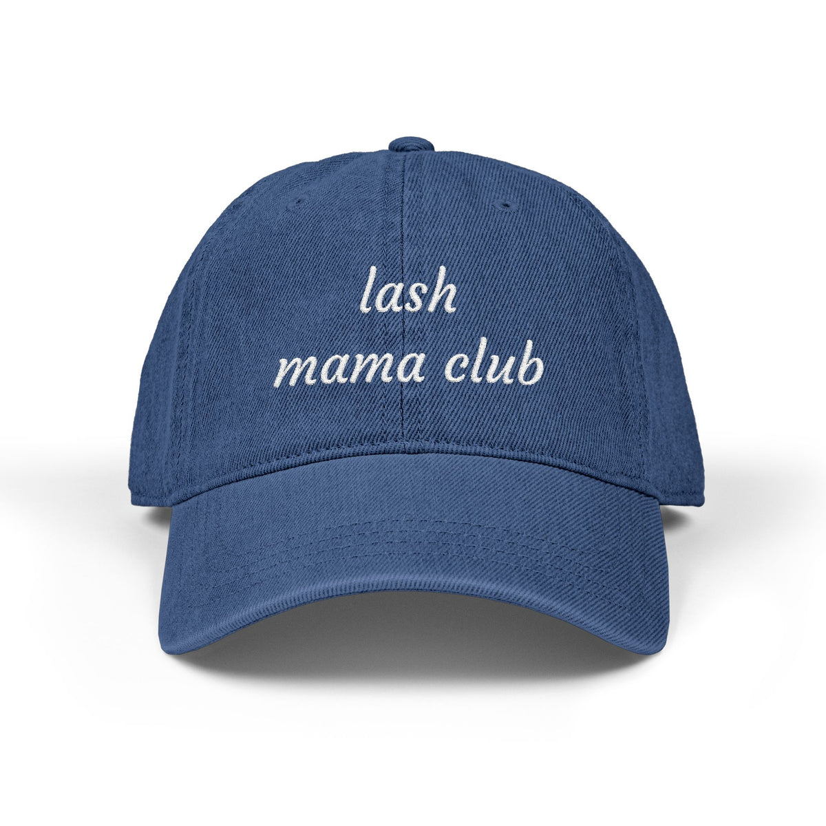 Lash Mama Club hat | Embroidered denim baseball cap