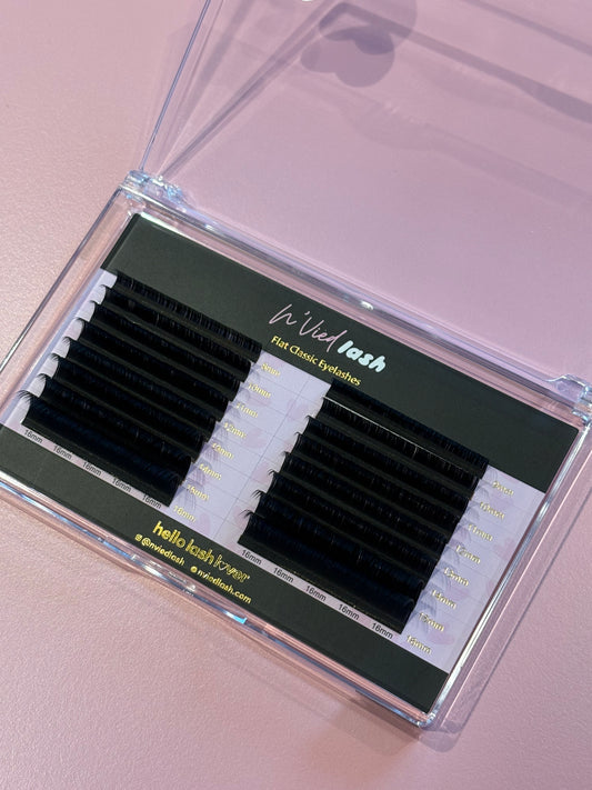 Flat Classic Eyelashes Mixed Tray 8mm-16mm