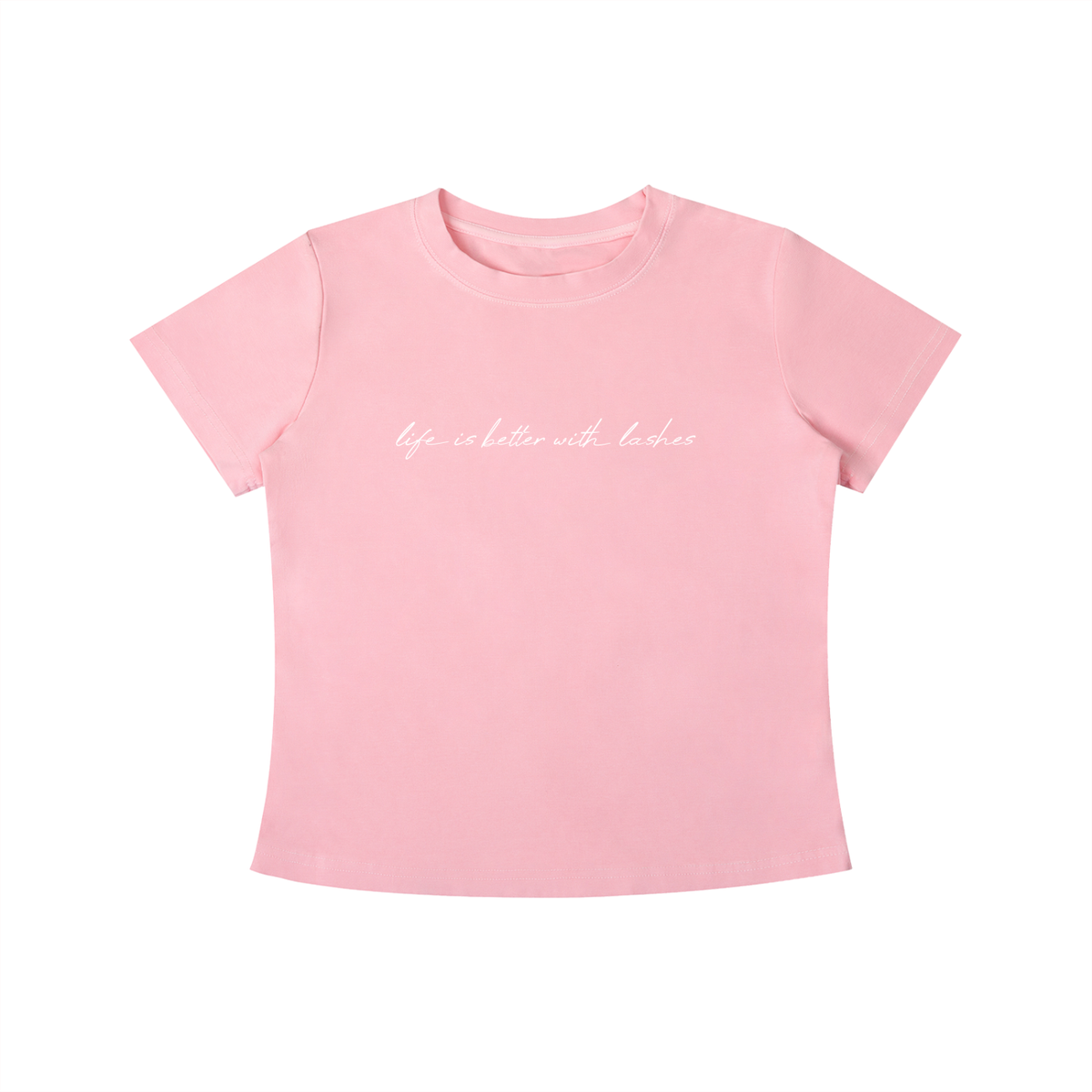 Life is better with lashes Vintage Wash Slim Fit T-shirt