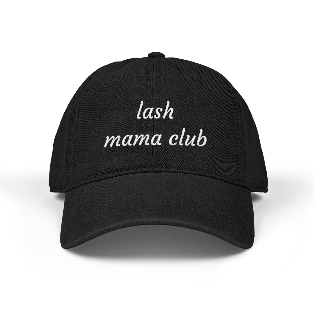 Lash Mama Club hat | Embroidered denim baseball cap