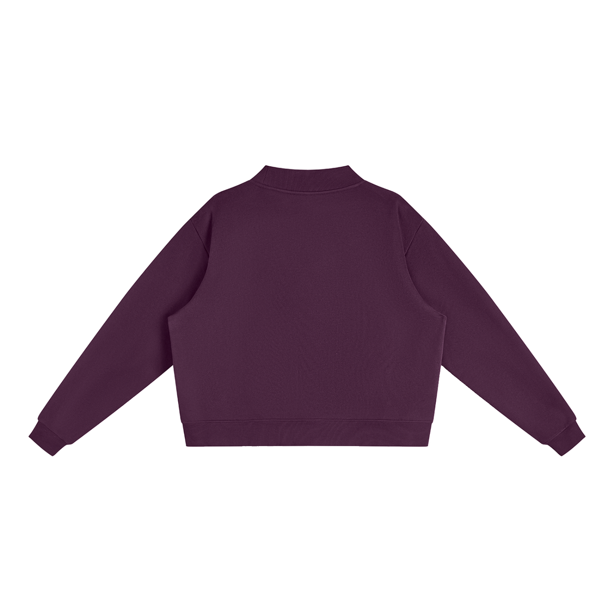 Sorry, I'm the CEO Embroidered Essential Fleece Mock-Neck Crew Sweatshirt
