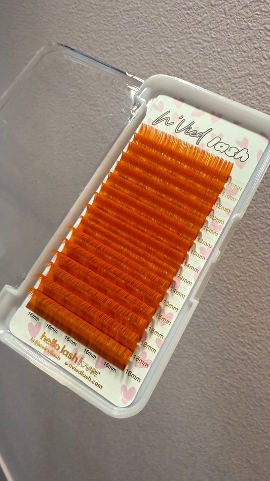 ORANGE LASH EXTENSIONS