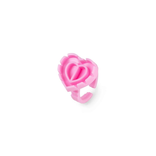 Heart glue rings-100 pcs