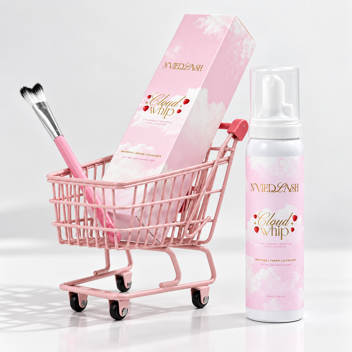 Cloud Whip Strawberry Lash Cleanser