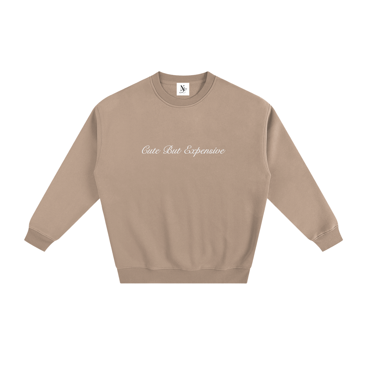 Cute But Expensive Embroidered Fleeced Sweatshirt