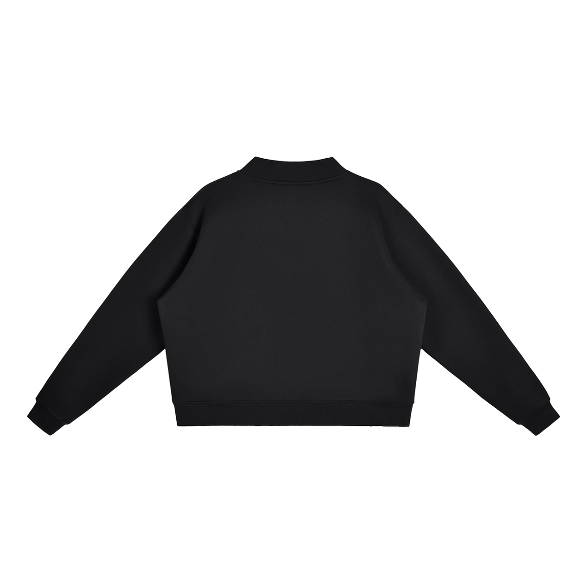 Sorry, I'm the CEO Embroidered Essential Fleece Mock-Neck Crew Sweatshirt