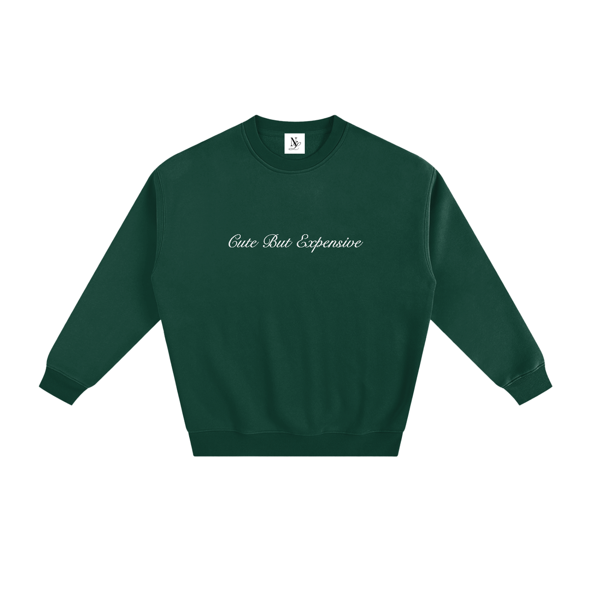 Cute But Expensive Embroidered Fleeced Sweatshirt