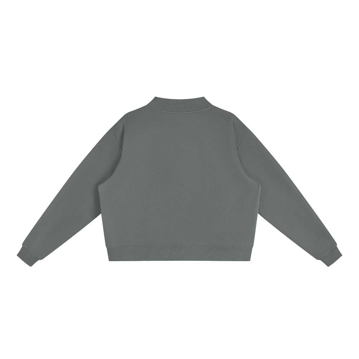 Sorry, I'm the CEO Embroidered Essential Fleece Mock-Neck Crew Sweatshirt