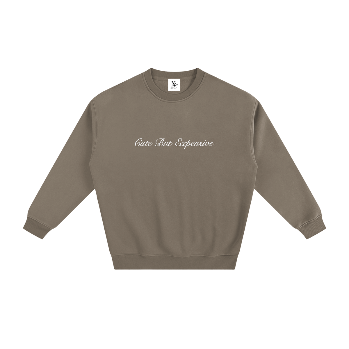 Cute But Expensive Embroidered Fleeced Sweatshirt