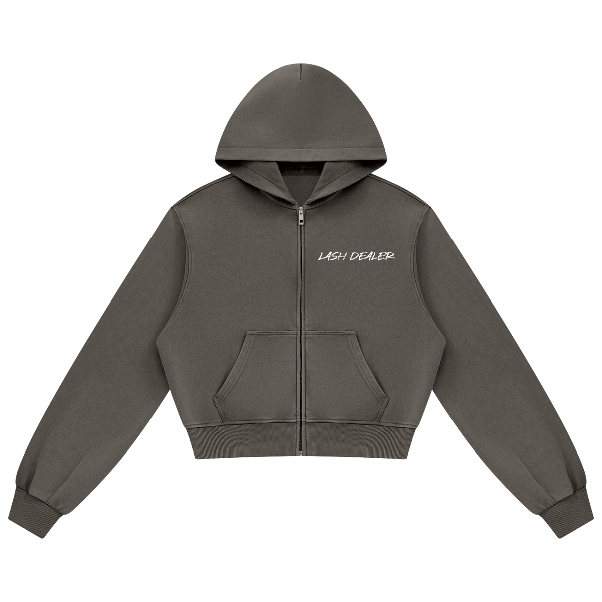 Lash Dealer Women's Mineral Wash Full Zip Hoodie