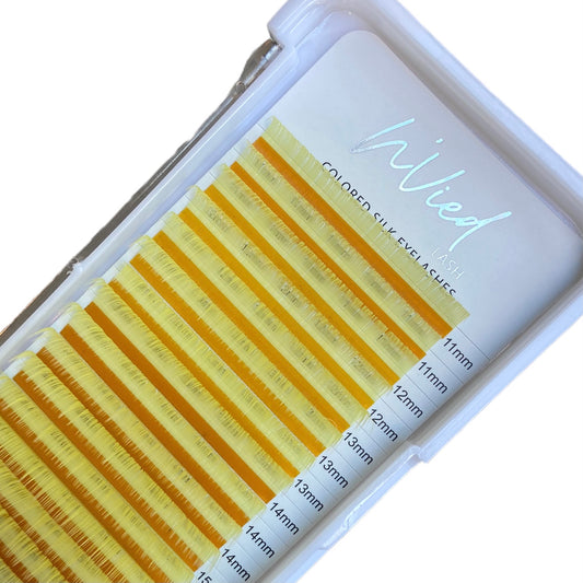 BRIGHT YELLOW LASH EXTENSIONS